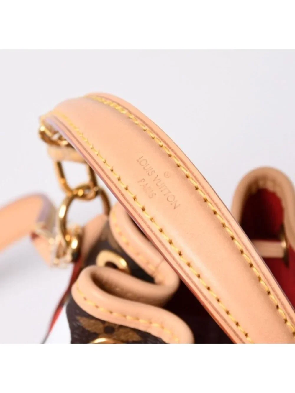 Louis Vuitton Yayoi Kusama Collaboration Shoulder Bag Monogram Nano Noe Brown